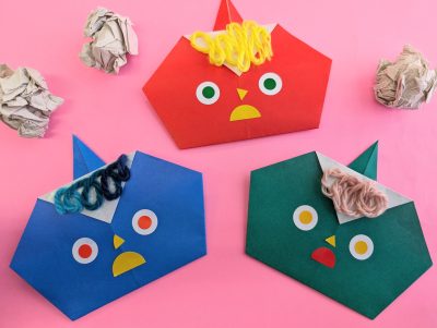 ☆節分の豆まきをしよう～オニの折り紙＆おうたもあるよ♪～☆(ドレミひろば)