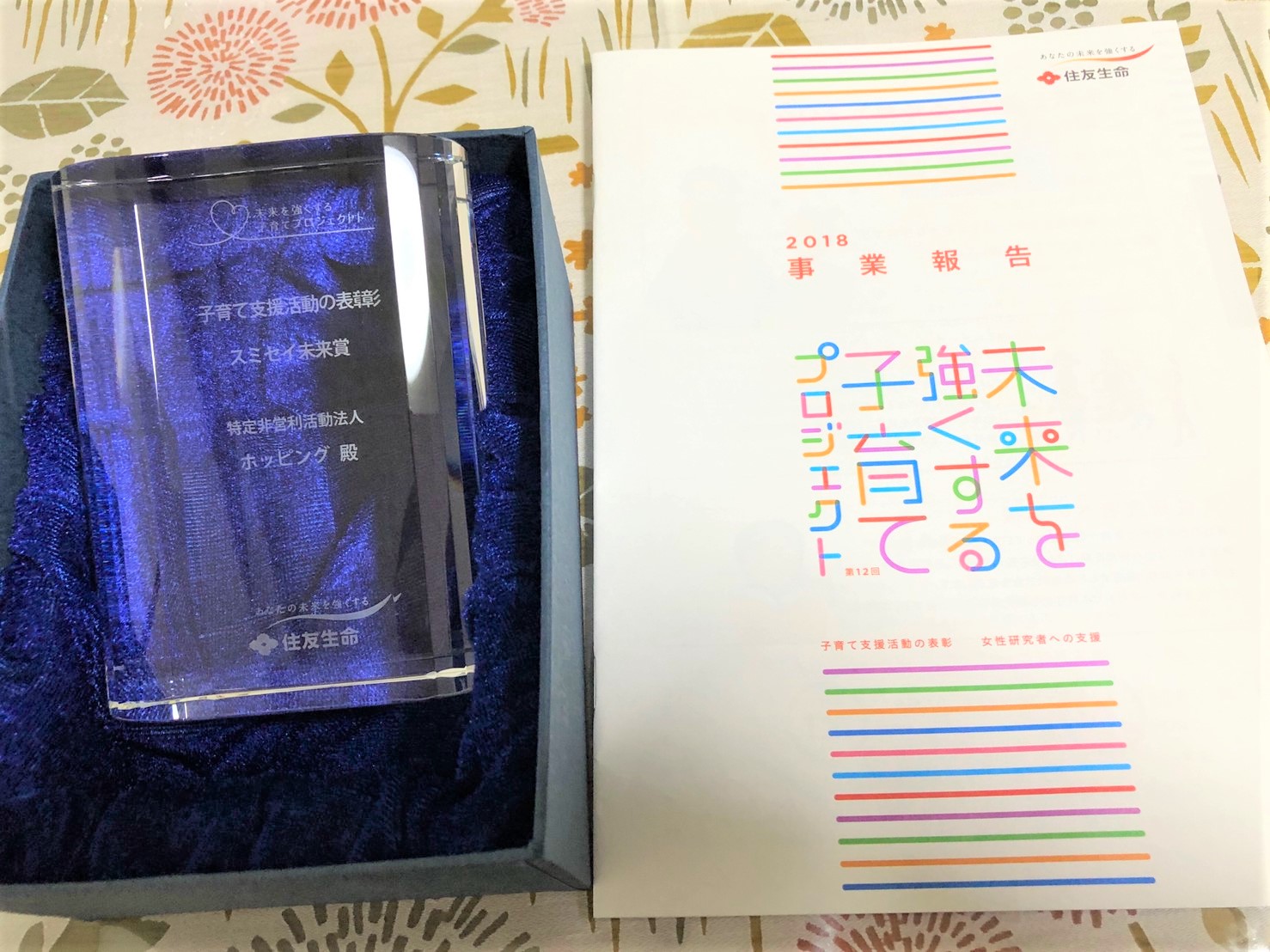 未来を強くする子育てプロジェクト「スミセイ未来賞」受賞