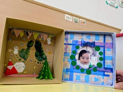 ★クリスマスクラフト～足型アート＆メモリアルボックス作り～★を開催しました（komodo）