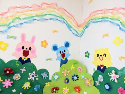 ☆春の壁面飾りと今日のドレミひろば☆(ドレミひろば)