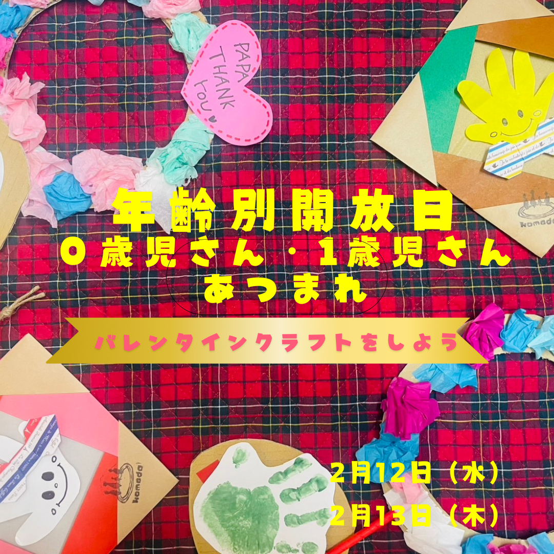 ★0歳児、1歳児さんの年齢別開放日を開催しました（komodo）